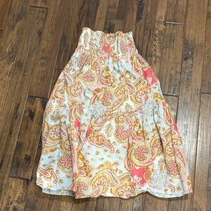 Guess Multicolor Paisley A-Line Skirt